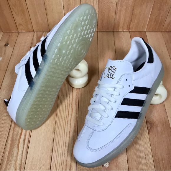 Adidas Samba X Jason Dill White Black Skate Shoes - Picture 1 of 5